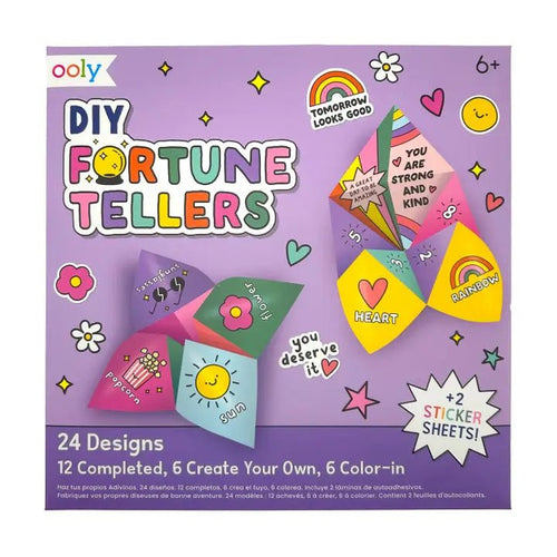 Ooly D.I.Y. Fortune Tellers Activity Kit - Set of 24 Designs - Flying Ryno