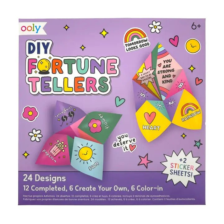 Ooly D.I.Y. Fortune Tellers Activity Kit - Set of 24 Designs - Flying Ryno