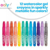 Ooly Rainbow Sparkle Metallic Gel Crayons - Flying Ryno