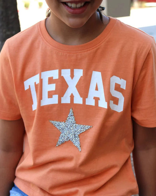 Paper Flower Girls Texas Tee With Blingy Star - Flying Ryno