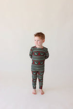 Posh Peanut Classic Pajama Set, Holiday Fair Isle - Flying Ryno