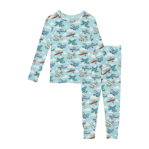 Posh Peanut Classic Pajama Set, Posh Planes - Flying Ryno