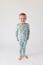 Posh Peanut Classic Pajama Set, Posh Planes - Flying Ryno