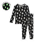 Posh Peanut Long Sleeve Basic Pajama, Ghostly - Flying Ryno