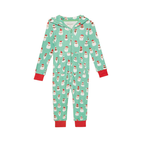 Posh Peanut Pacci Hooded Playsuit, Santa Medley - Flying Ryno