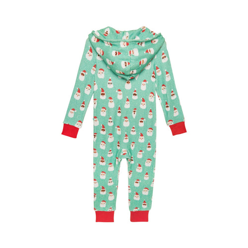 Posh Peanut Pacci Hooded Playsuit, Santa Medley - Flying Ryno