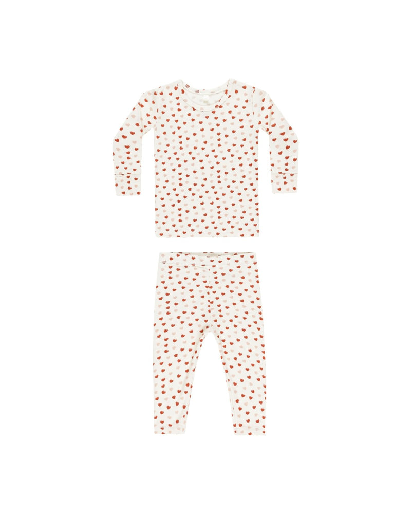 Quincy Mae Bamboo Pajama Set, Valentines - Flying Ryno