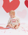 Quincy Mae Crewneck Bubble Romper, Little Love - Flying Ryno