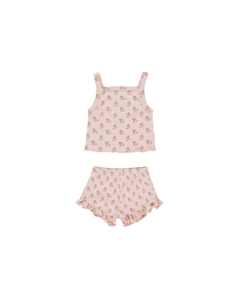 Quincy Mae Evie Tank and Shortie Set, Rose - Flying Ryno