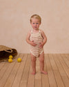 Rylee + Cru Ashton Knit Romper, Poppy Stripe - Flying Ryno