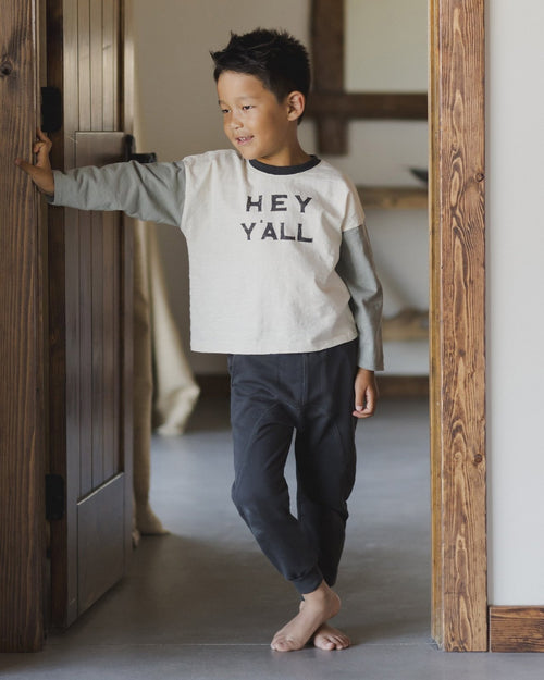 Rylee + Cru Camden Long Sleeve Tee and James Pant Set, Hey Ya'll - Flying Ryno