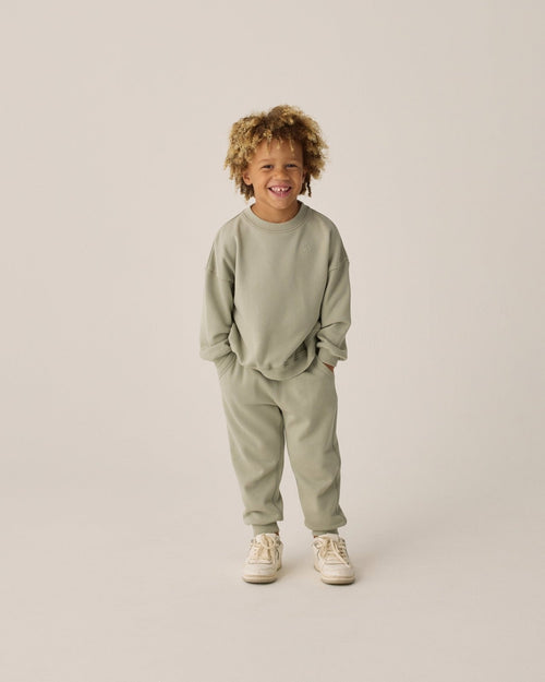 Rylee + Cru Catalina Tech Hoodie and Cadence Tech Jogger Set, Heathered Sage - Flying Ryno