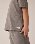 Rylee + Cru Cove Essential Tee and Oceanside Tech Short, Heathered Grey - Flying Ryno