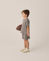 Rylee + Cru Cove Essential Tee and Oceanside Tech Short, Heathered Grey - Flying Ryno