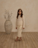 Rylee + Cru Crochet Knit Pullover and Pant Set, Natural - Flying Ryno