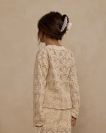 Rylee + Cru Crochet Knit Pullover and Pant Set, Natural - Flying Ryno