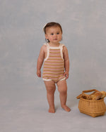 Rylee + Cru Crochet Romper, Pink Stripe - Flying Ryno