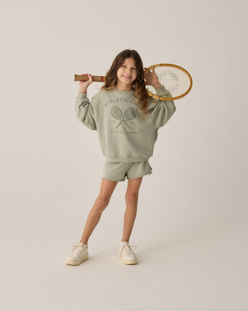 Rylee + Cru Legend Sweatshirt and Sweat Short, Sage - Flying Ryno