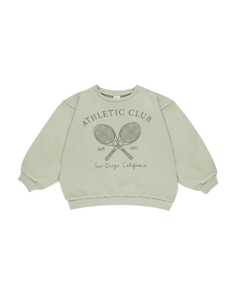 Rylee + Cru Legend Sweatshirt and Sweat Short, Sage - Flying Ryno