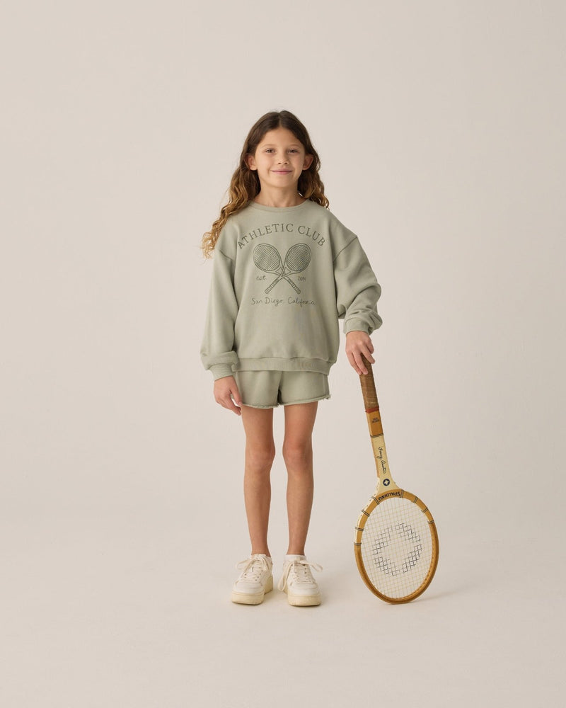 Rylee + Cru Legend Sweatshirt and Sweat Short, Sage - Flying Ryno