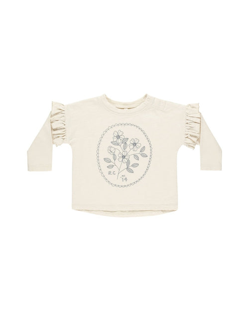 Rylee + Cru Wildflower Ruffle Long Sleeve Tee - Flying Ryno