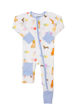 The Uptown Baby Sleep Romper - Dog Party - Flying Ryno