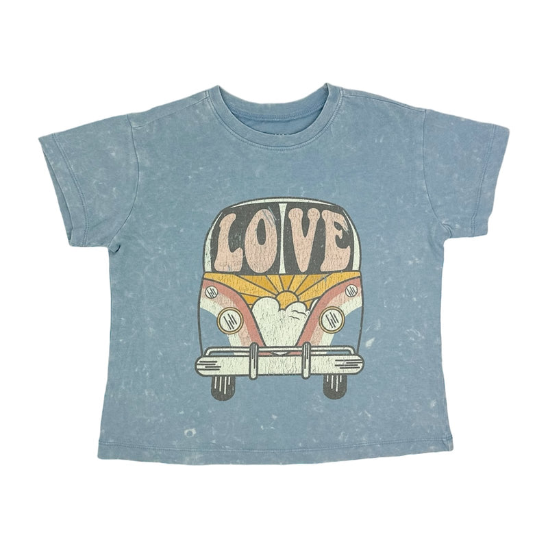 Tiny Whales Love Bus Girls Boxy Tee - Flying Ryno