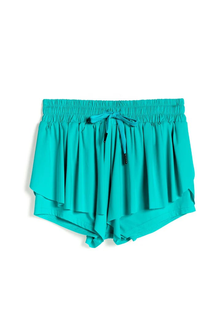 Tractr Butterfly shorts Girls - Turquoise - Flying Ryno