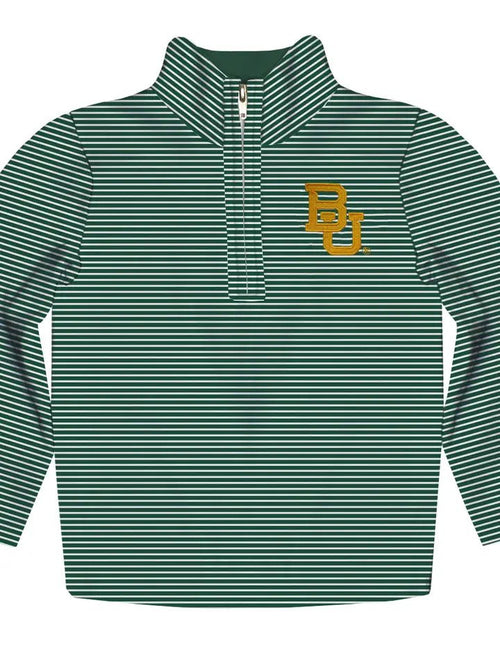 Vive La Fete Baylor Bears Embroidered Stripes Quarter Zip Ralph - Flying Ryno